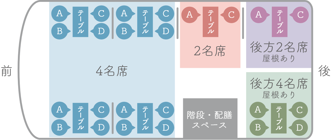 レストランバス内観