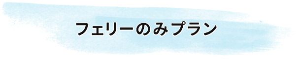 フェリーのみプラン