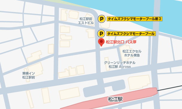 タイムズフクシマモータープール マップ