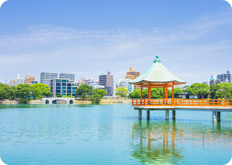 福岡市美術館や大濠公園をのんびり散歩