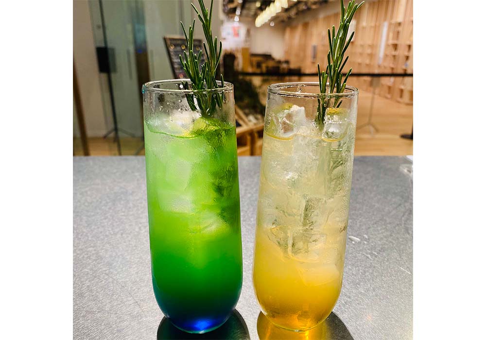 ゲームプレイ前の決起交流会では、マーダーミステリー公演日限定のノンアルコールカクテル『明と暗』をお楽しみください。(写真はイメージです)。※味はお選びいただけません