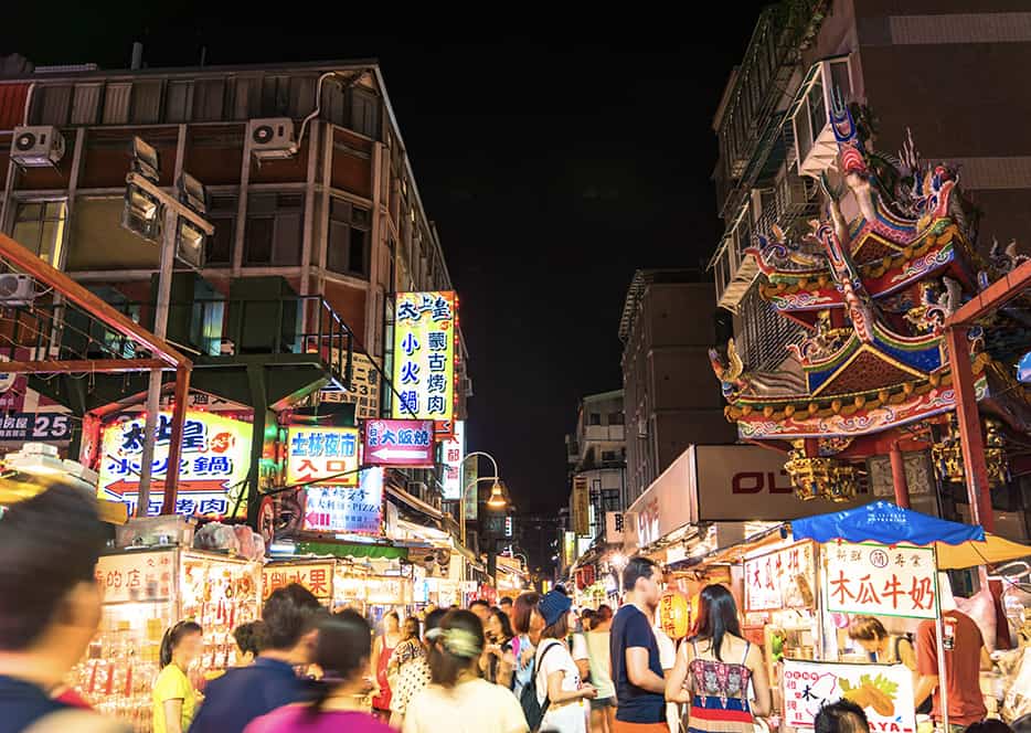 台北夜市(士林夜市)ナイトマーケット