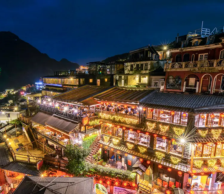九份・十分・饒河夜市ツアー建物