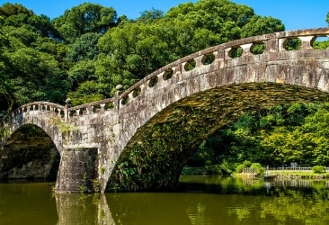 諫早公園のめがね橋