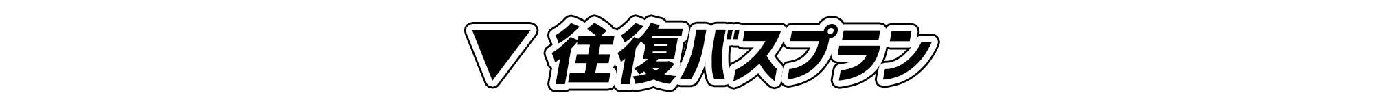 ▼往復バスプラン